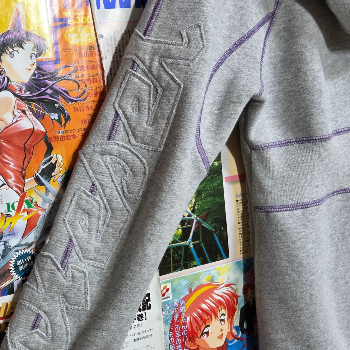 디젤 퍼플 오버록 스터드 슬림핏 후드집업 상품이미지7