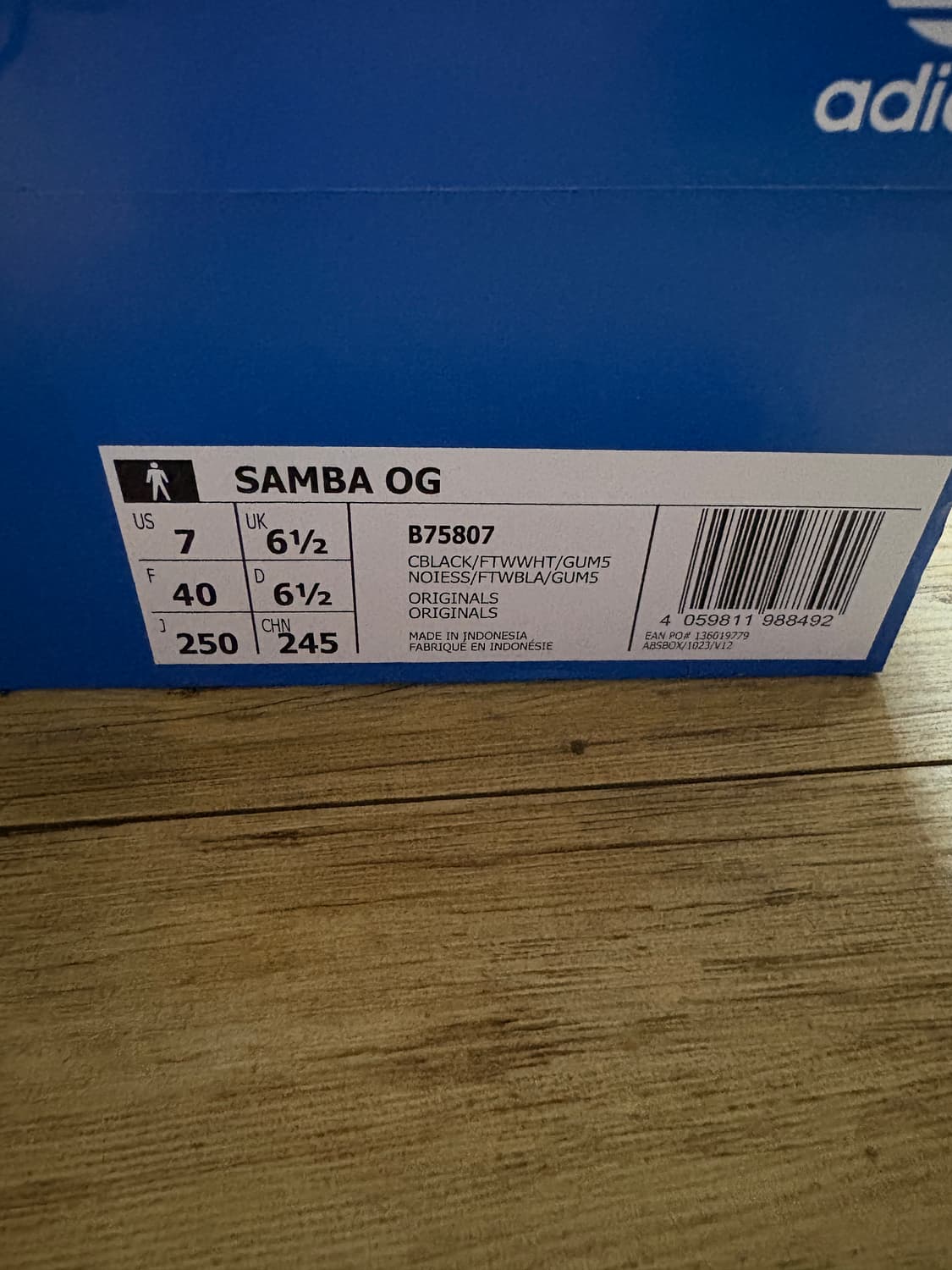 아디다스 삼바og 블랙 250 상품이미지5