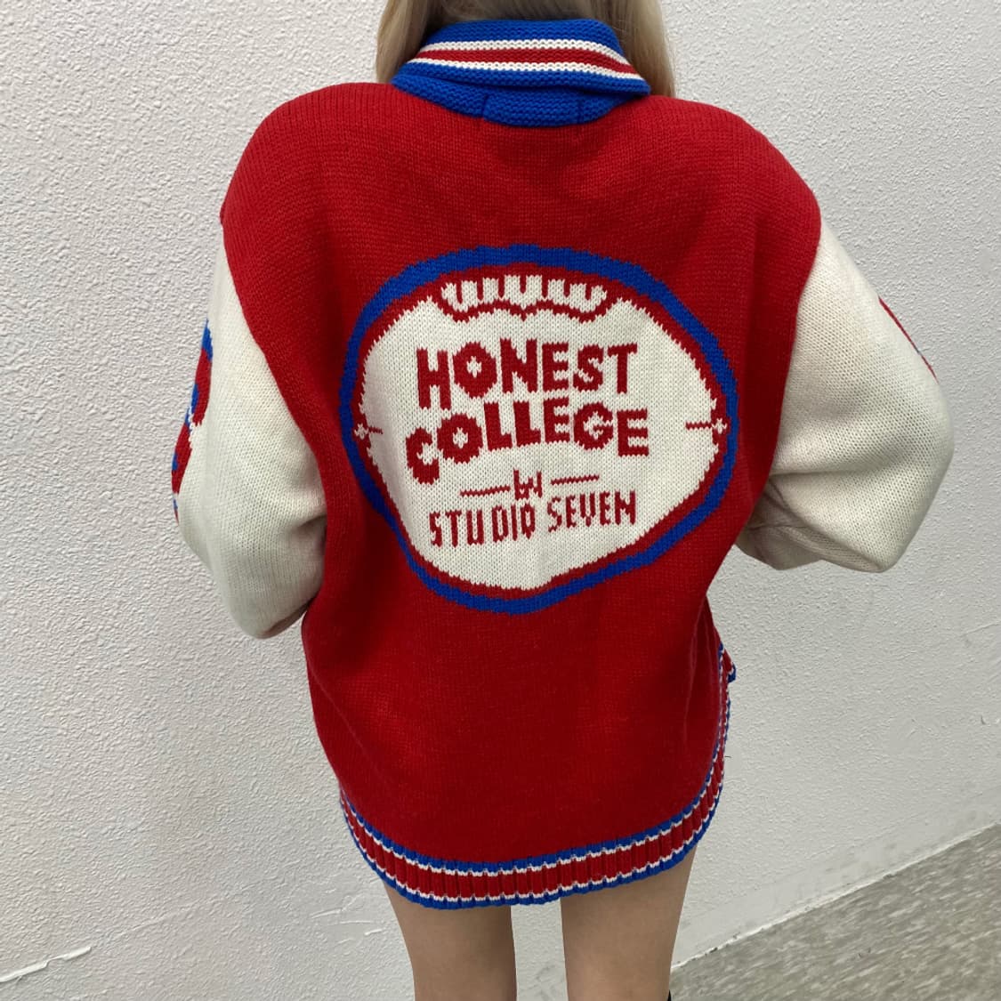 빈티지 재팬 헤비울 니트 집업 상품이미지3