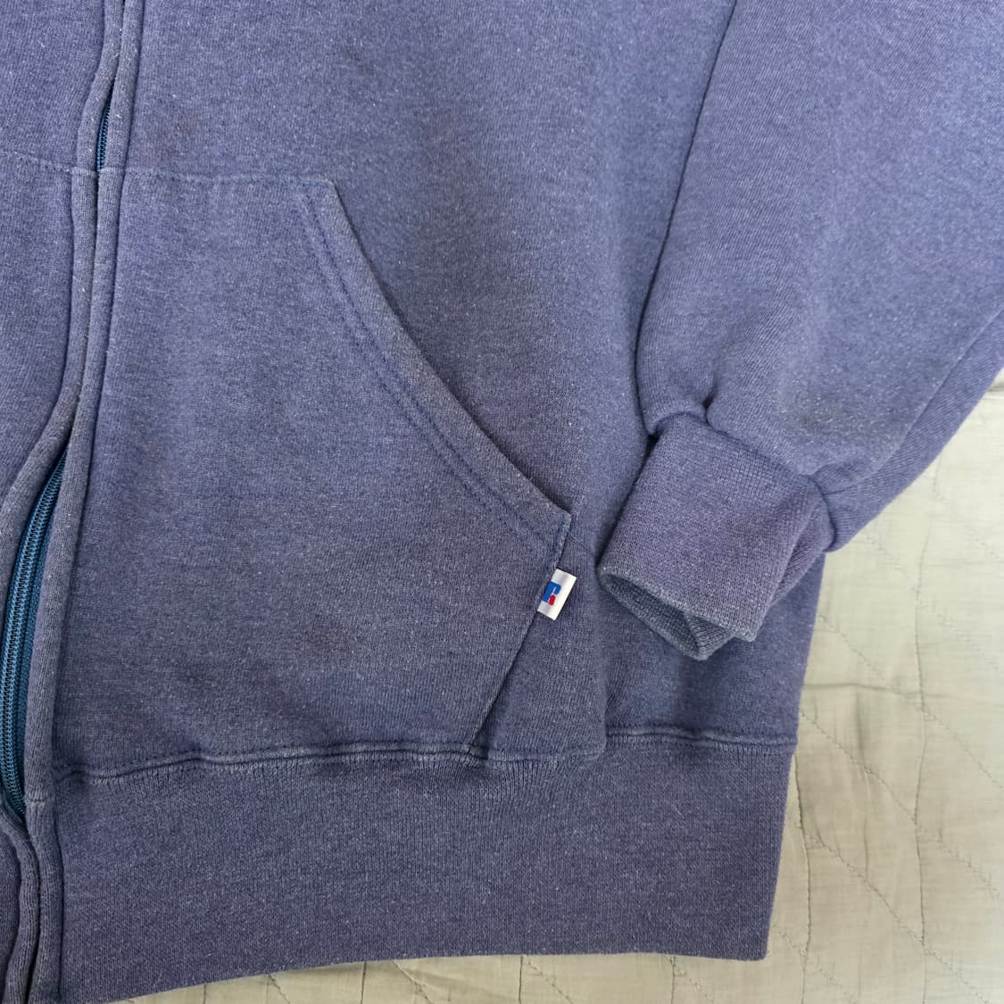 [XXL] 90s 러셀 애슬레틱 후드집업 퍼플블루 상품이미지2