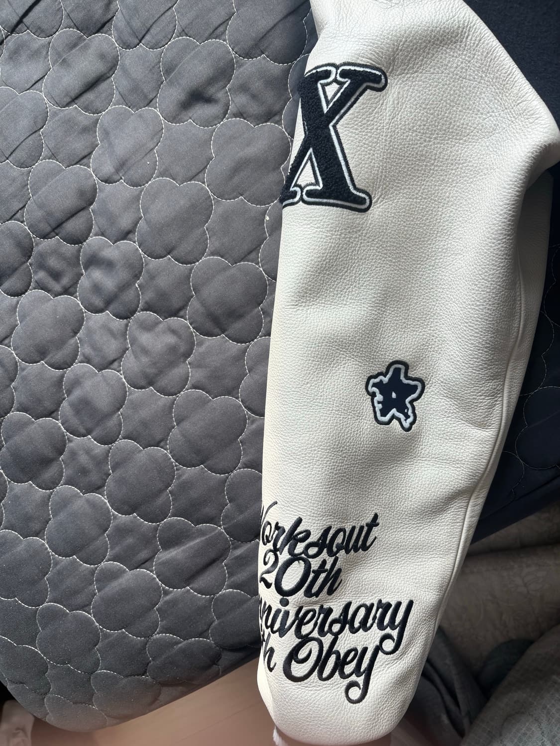 오베이X웍스아웃 바시티 자켓 상품이미지5