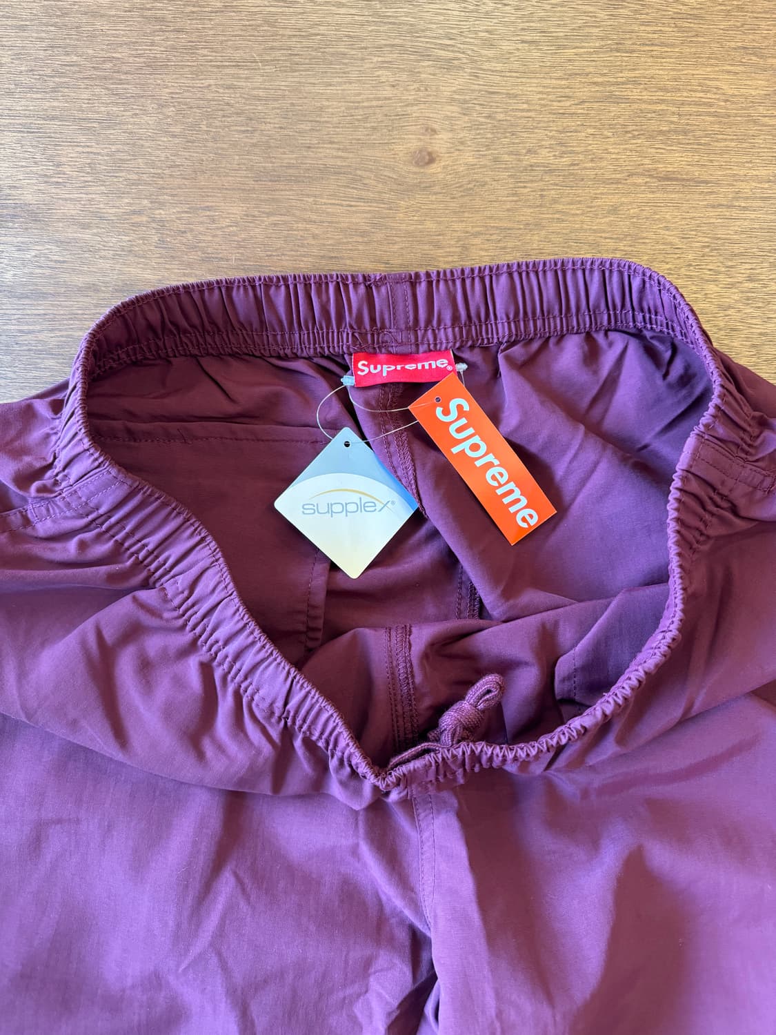 [M] 슈프림 웜업 팬츠 버건디 23FW  상품이미지4