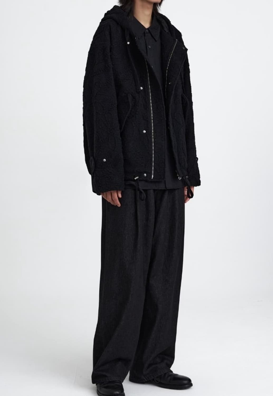 유스 m51 블루종 블랙 플라워 (s) 상품이미지1