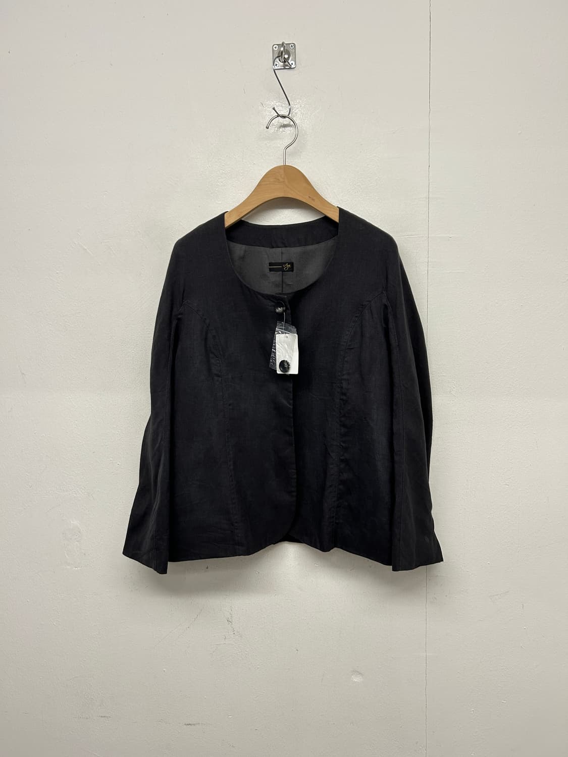 Aga 라운드넥 린넨 자켓 상품이미지1