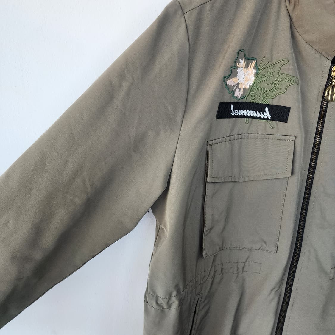 hummel 카키색 롱 야상 점퍼 상품이미지5