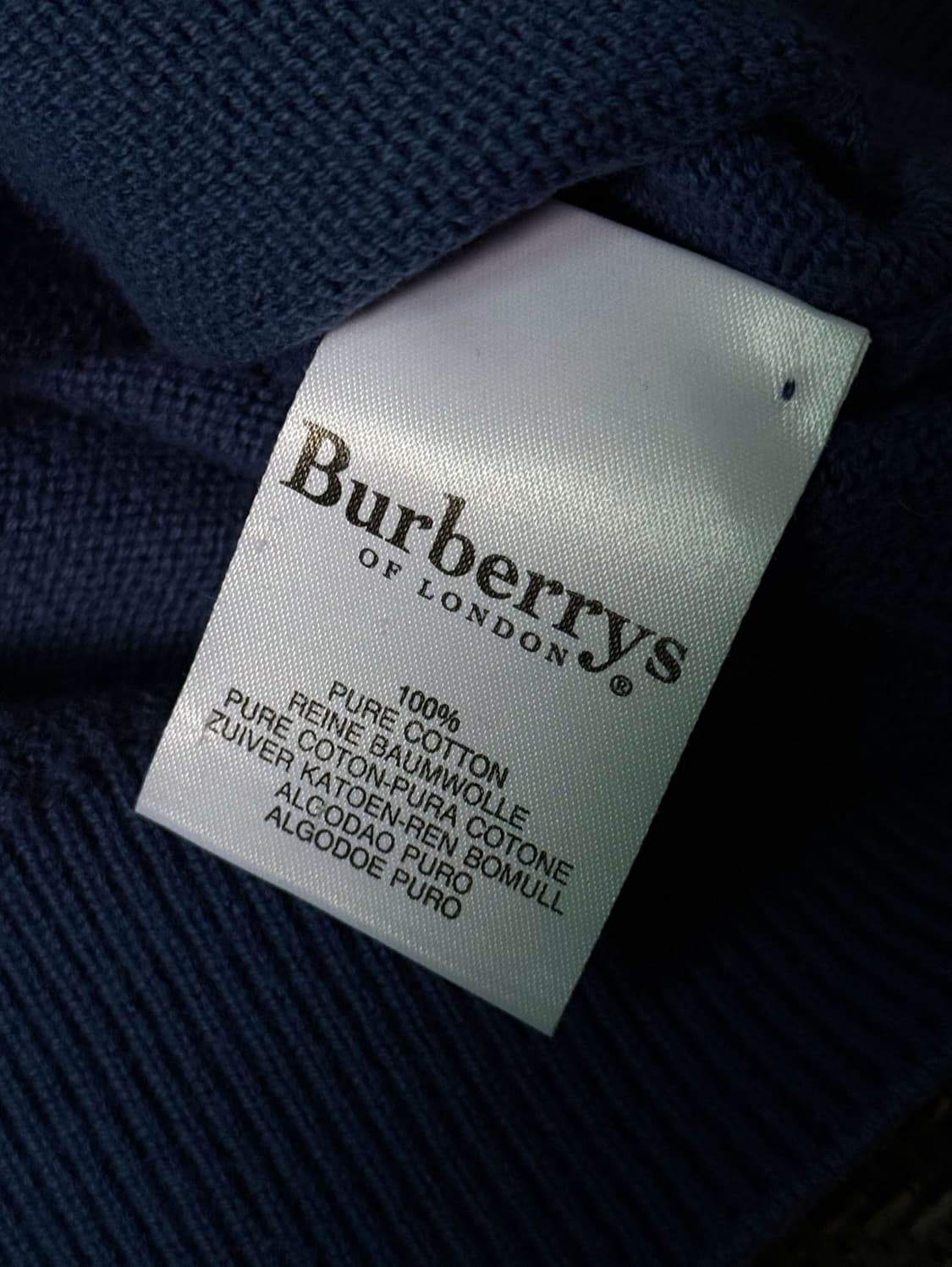 90s 버버리 워시드 코튼 빈티지 스웨터 (105) 상품이미지4