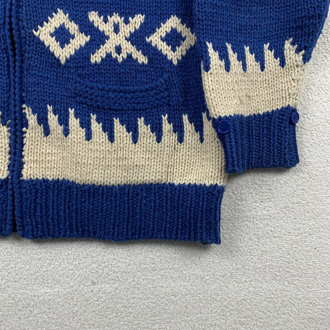 일본빈티지 GEORGIA 조지아 헤비울 코위찬 가디건 상품이미지4