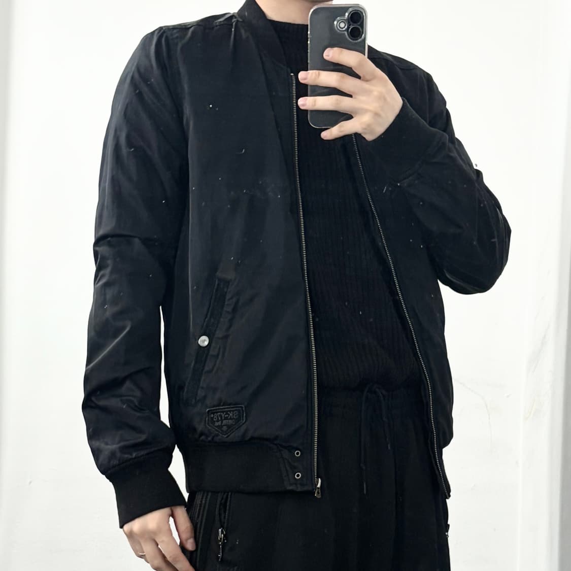 디젤 백지퍼 나일론 블루종 자켓 상품이미지4