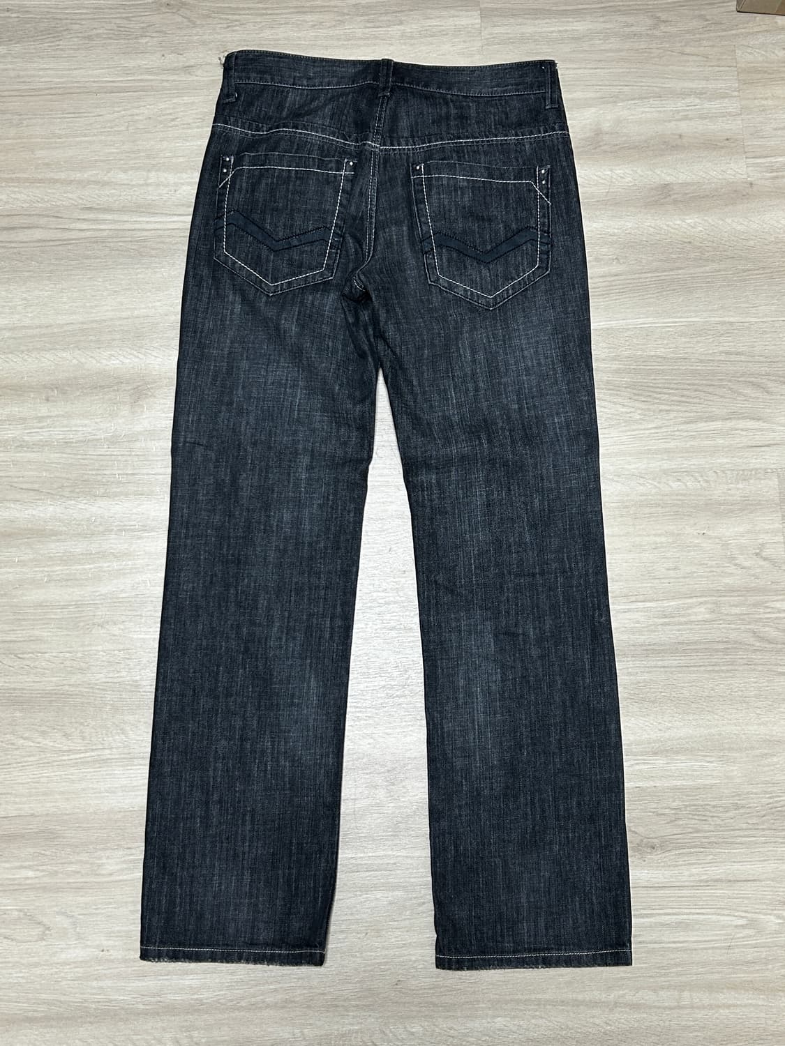 워싱 흑청바지 상품이미지2