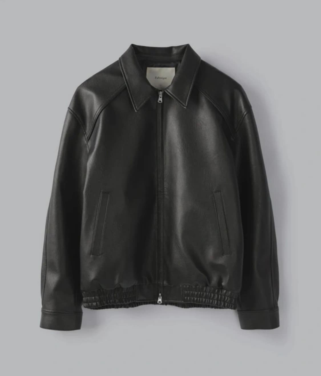 파브레가 비콘 파이핑 레더자켓(블랙) 2사이즈 상품이미지4