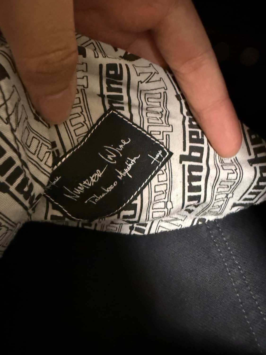 넘버나인 06noir 사이드지퍼 코듀로이 진 상품이미지4