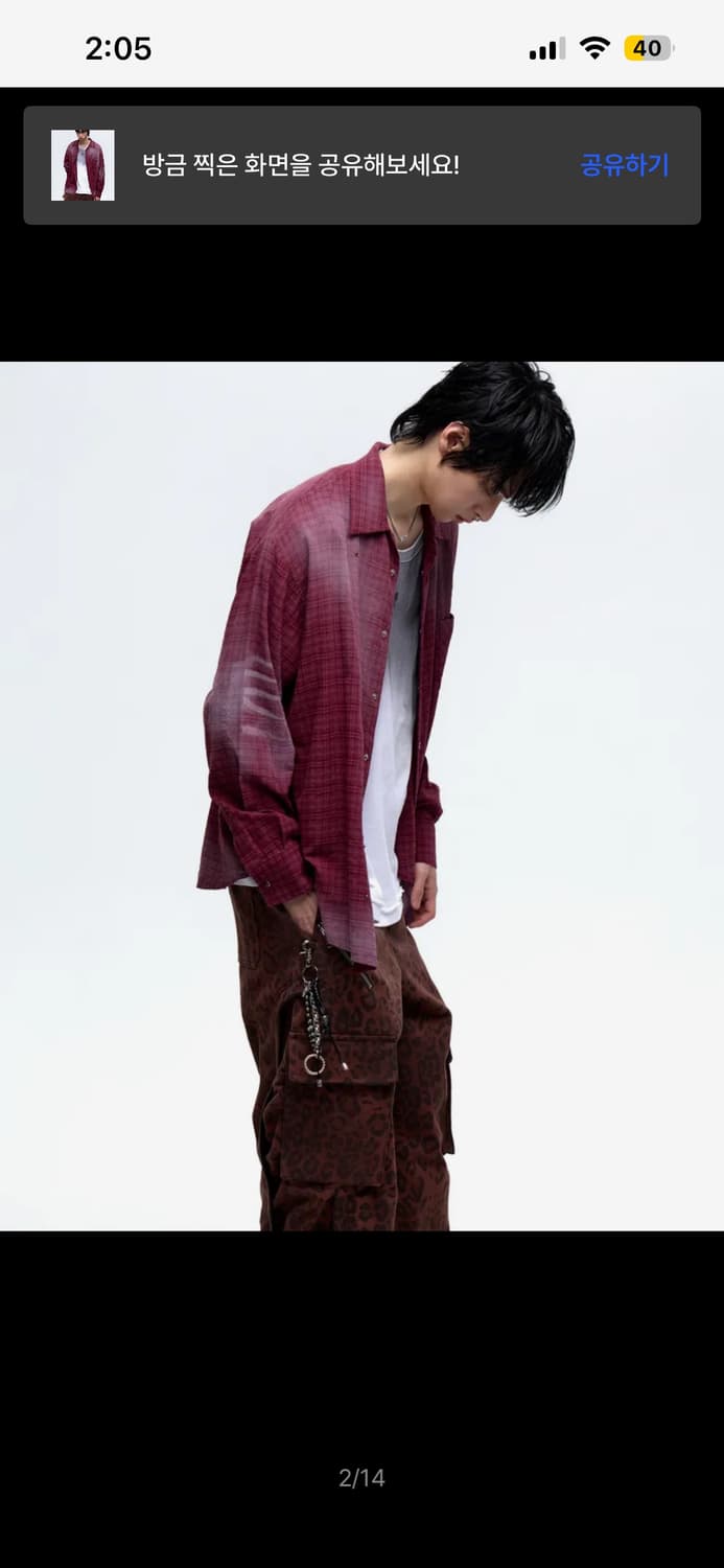 RSSC 워싱 체크셔츠 상품이미지2