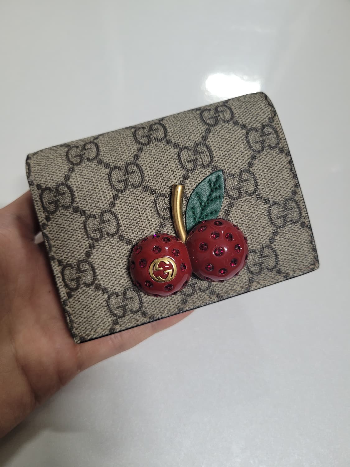 구찌 수프림 체리 중지갑 상품이미지2