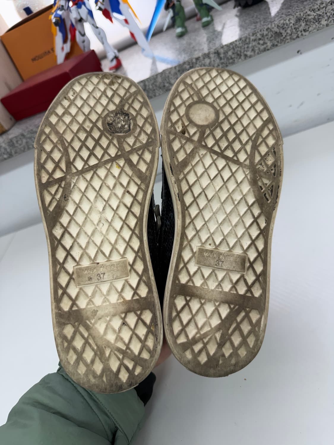 정품) 쥬세페자노티 블루 뱀피 스니커즈 37 상품이미지9