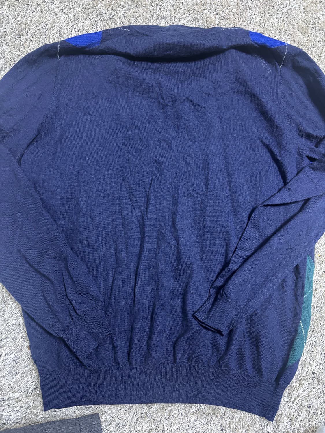 일본판 AQUASCUTUM GOLF 반집업 니트 사이즈 105-110 상품이미지6