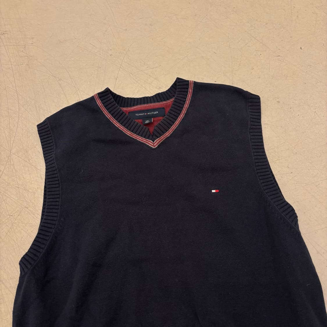 타미힐피거 네이비 니트 베스트 상품이미지2
