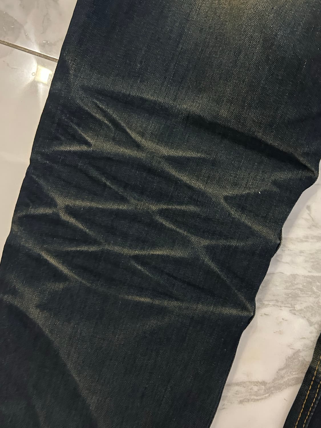 빈티지 워싱 체크패턴 디테일 팬츠 상품이미지5