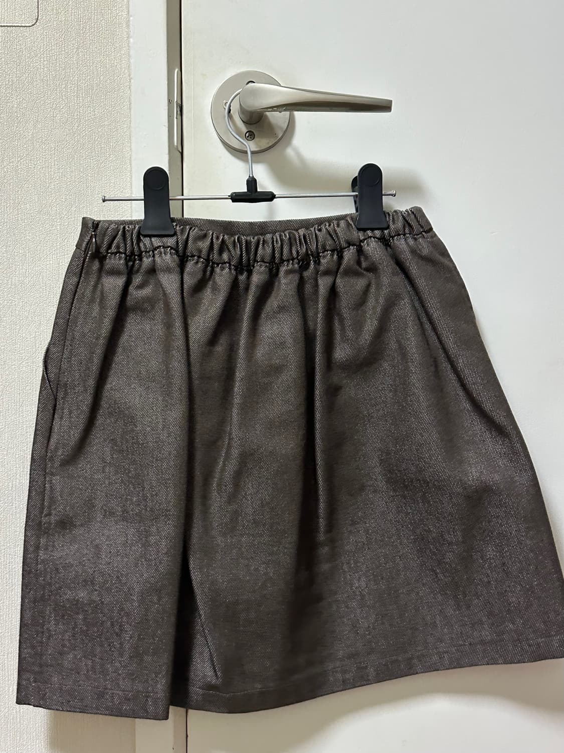 페스토 pesto 데님 스커트 소일 soil brown 상품이미지4