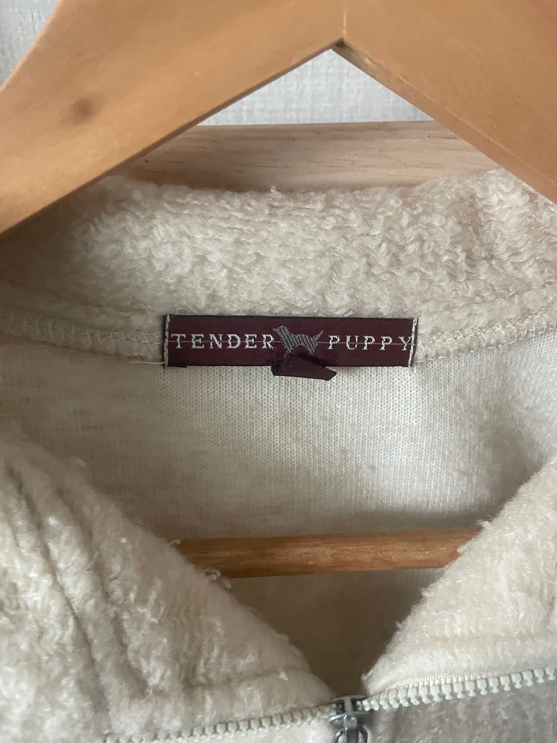 모리걸 빈티지 강아지 하프집업 플리스 자켓 🐶💛 상품이미지3