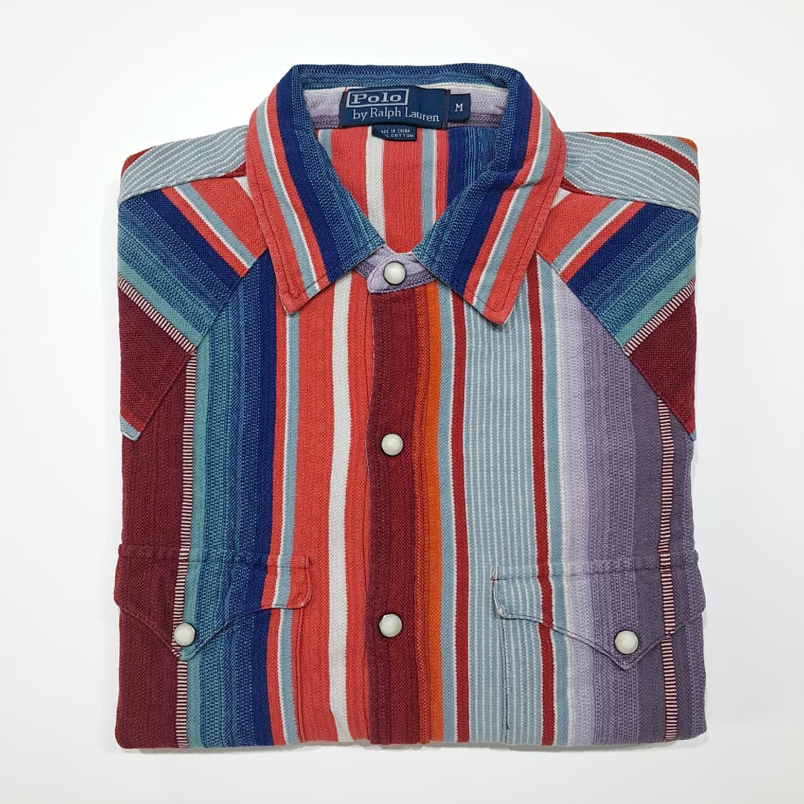 CL889 M 폴로 90s 슬럽 코튼 스트라이프 럭셔리 웨스턴 셔츠 남 상품이미지9