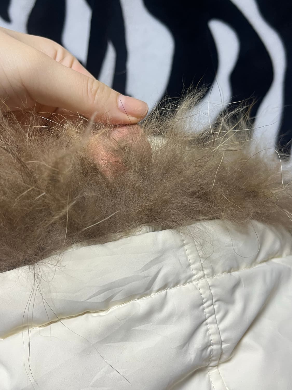 vintage short fur padding 상품이미지6