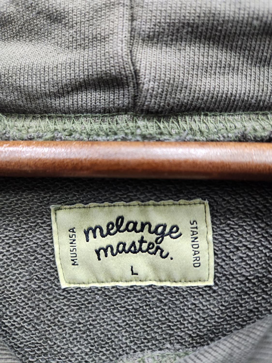 melange master 카키 후드 상품이미지5