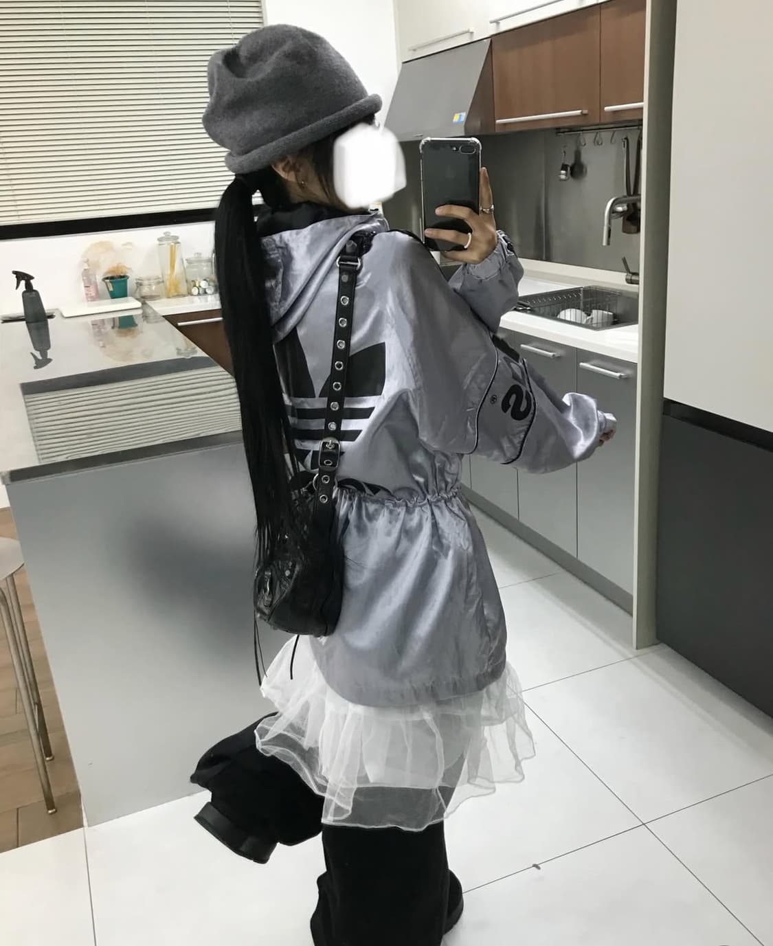 아디다스 90s 실버 올드스쿨 데상트 자켓 상품이미지6