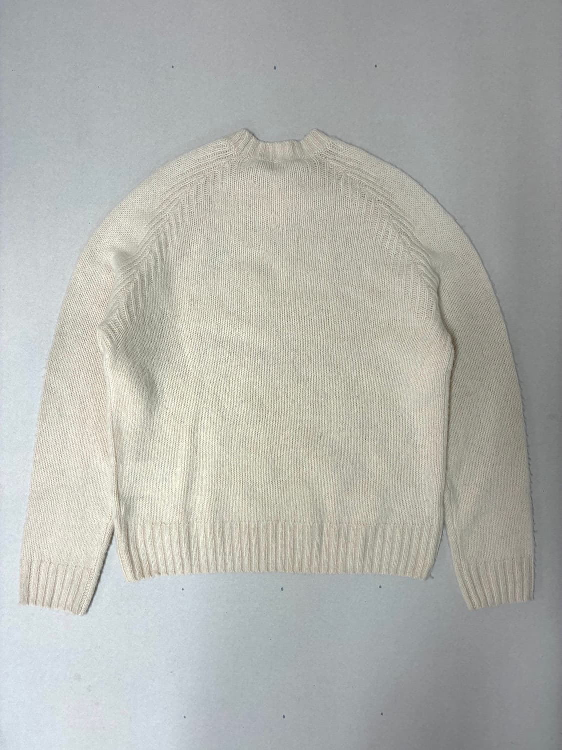 아크네 스튜디오 크루넥 울 니트 점퍼 에크루컬러 S사이즈 상품이미지2