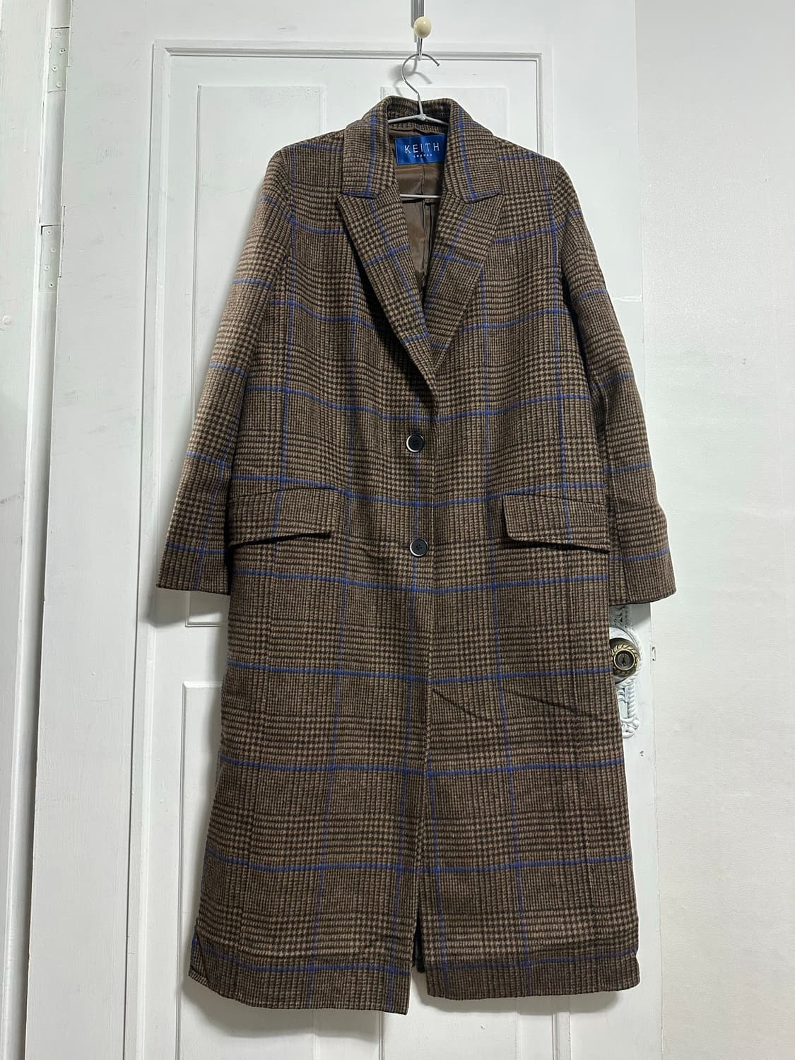 키이스 KEITH 체크 코트 상품이미지1