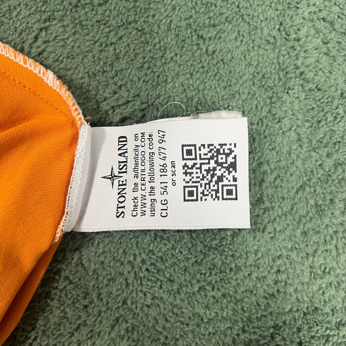 스톤아일랜드 오렌지 카라 반팔 (슬림핏) 상품이미지5