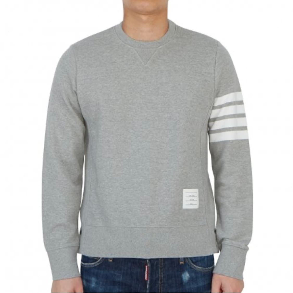 [S+급/7] 톰브라운 사선완장 맨투맨 그레이 상품이미지9