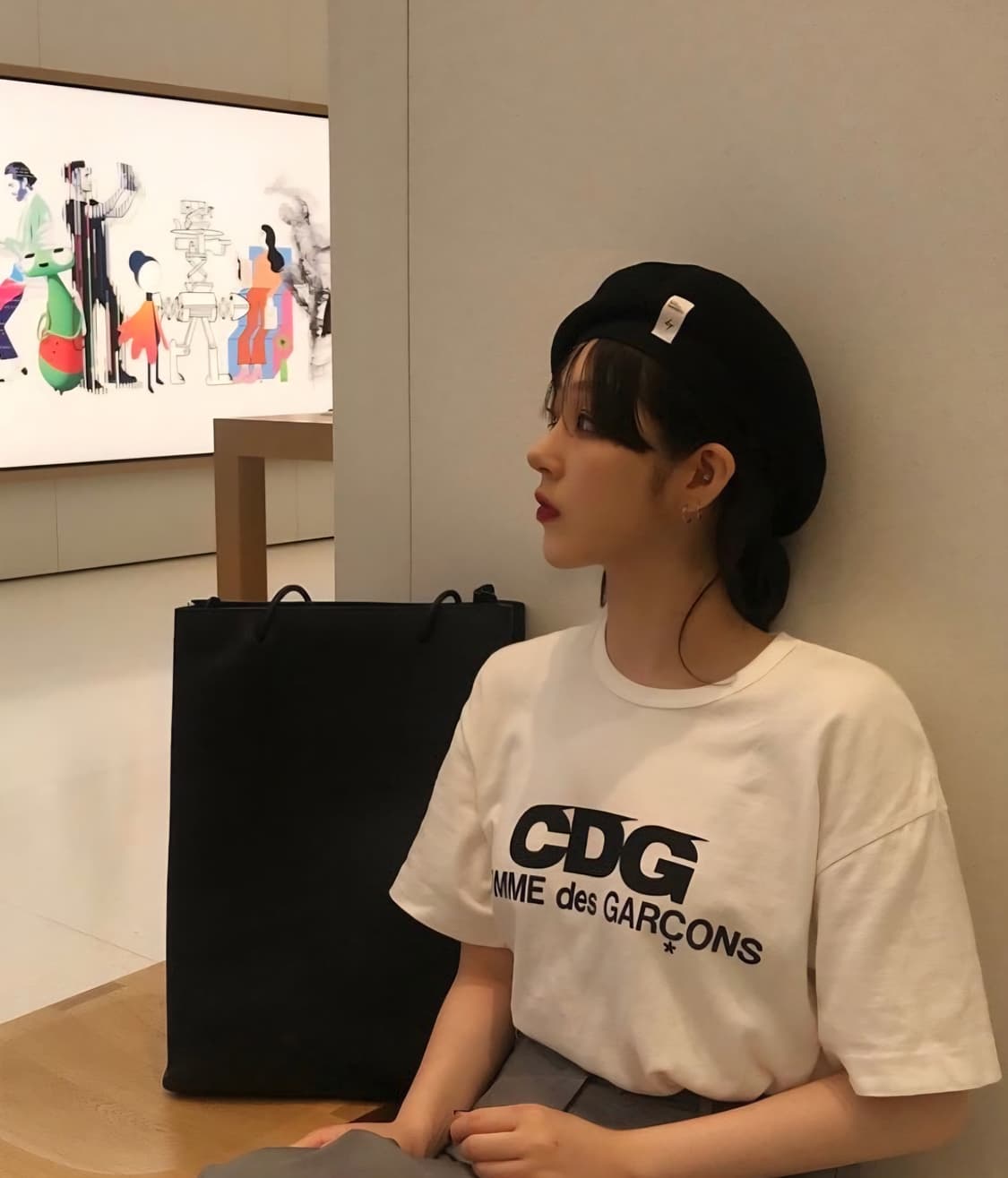 무료배송) 꼼데가르송 CDG 반팔 티셔츠 상품이미지4