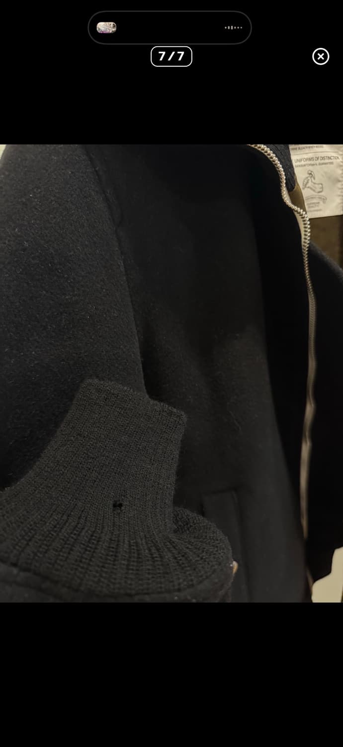 사스콰치패브릭스 13aw 울 블렌드 봄버 자켓 상품이미지4