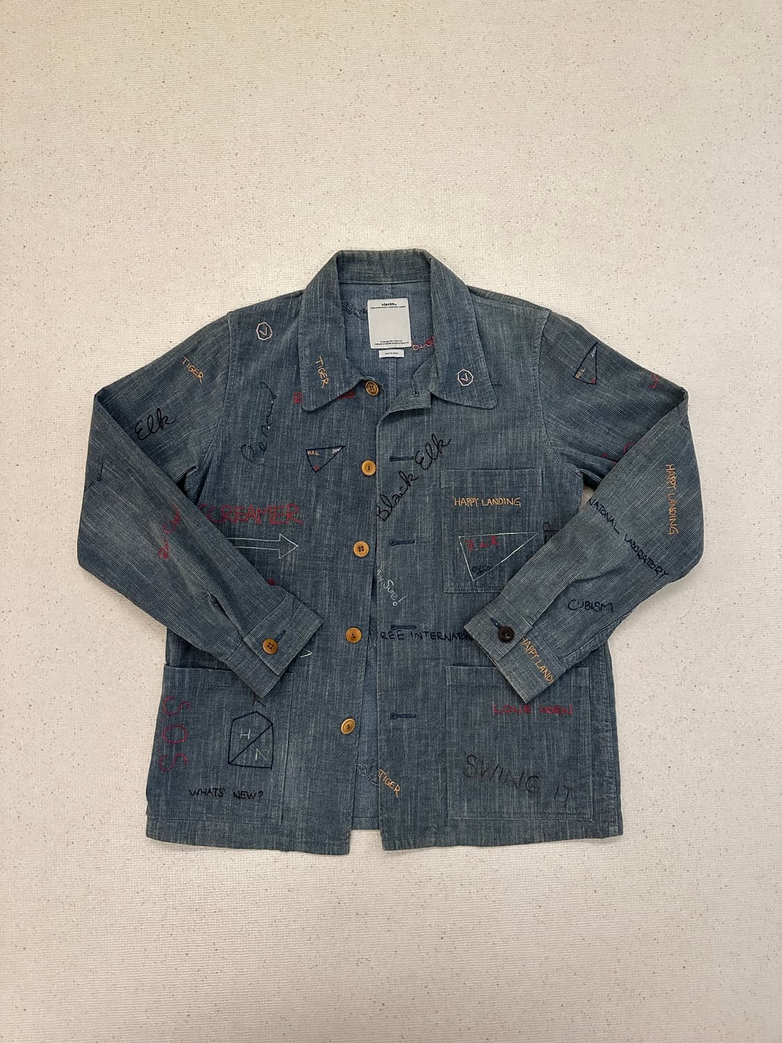 [2] visvim coverall 비즈빔 자수 커버롤 자켓 상품이미지1