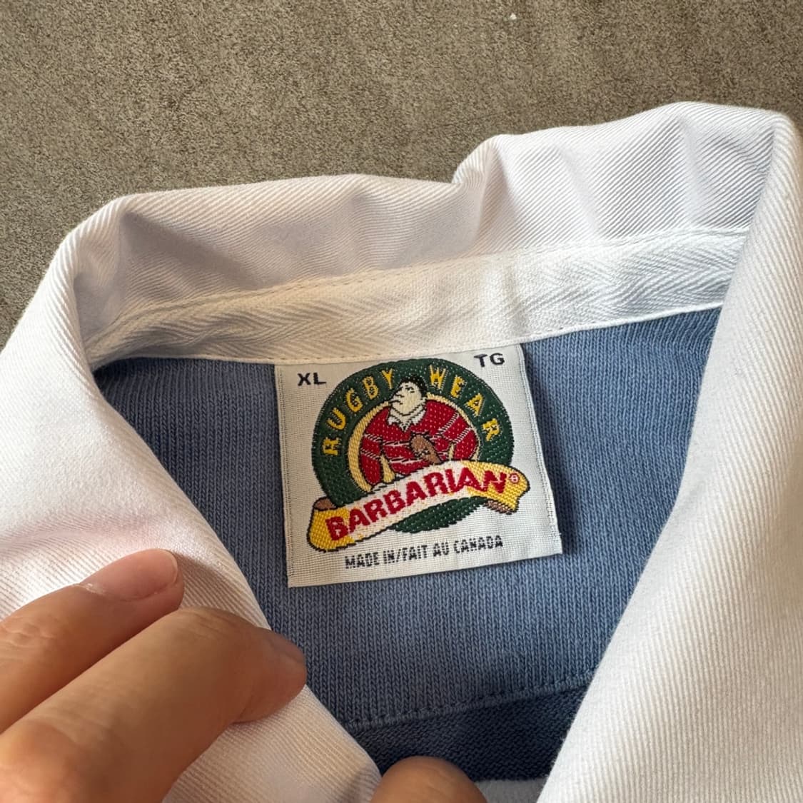 Barbarian 바바리안 럭비 스카이블루 티셔츠 상품이미지5