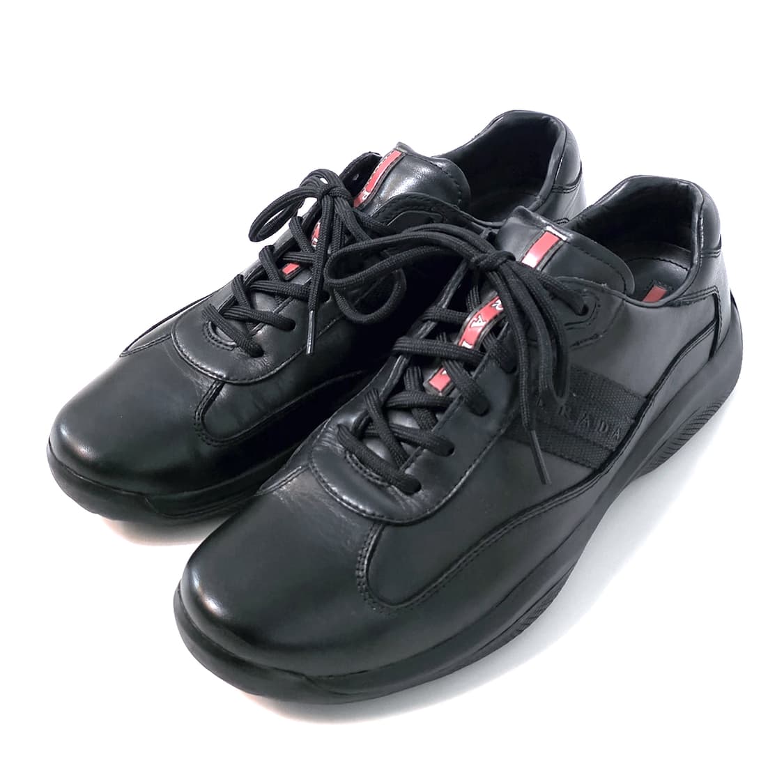 [UK8] 프라다 아메리카컵 스니커즈 블랙 상품이미지2