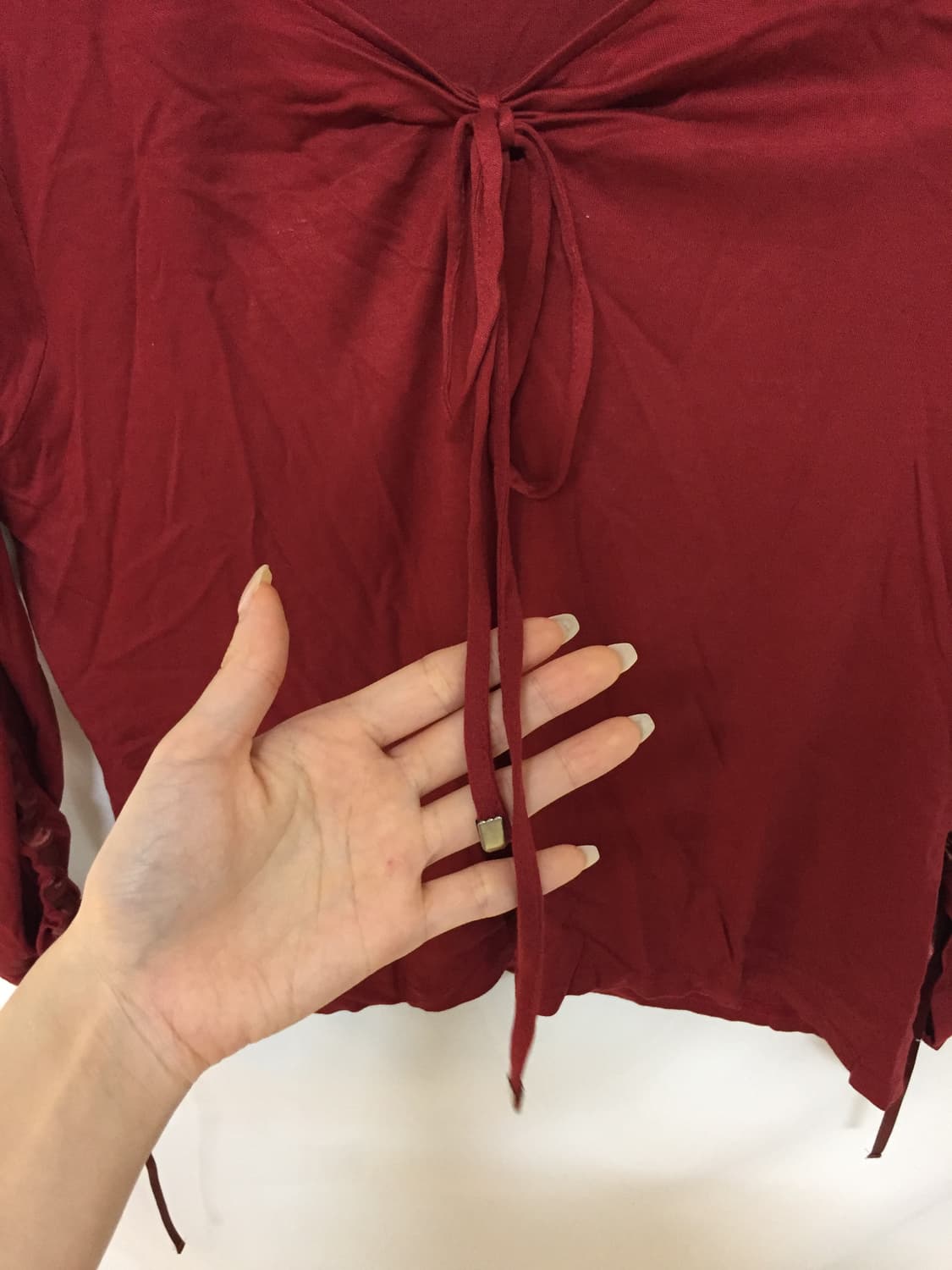 소매 셔링 블라우스 상품이미지3