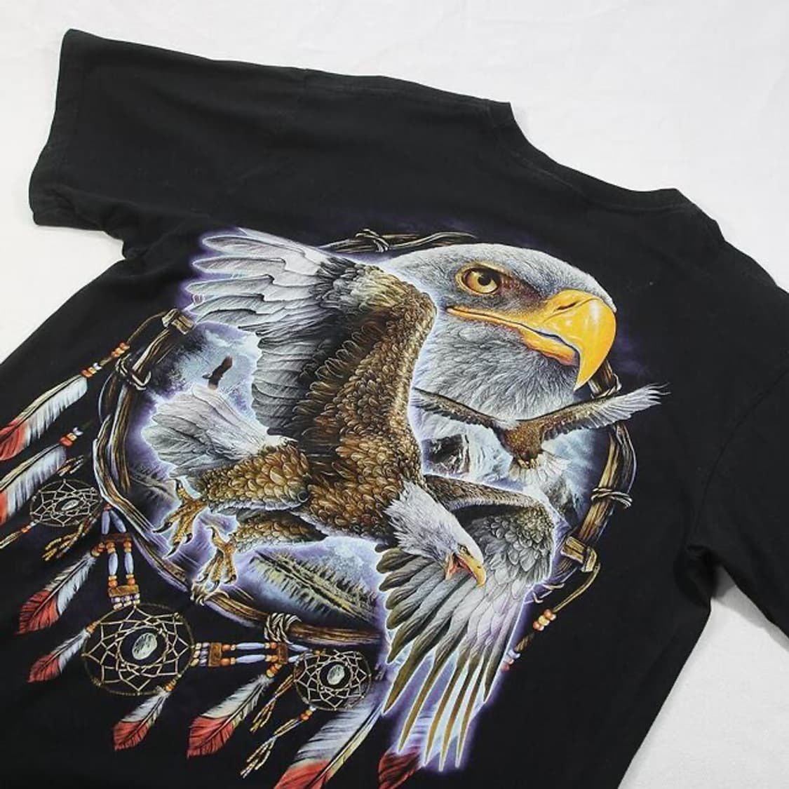 (착용컷) 이글 프린팅 반팔 티셔츠 (105) 상품이미지7