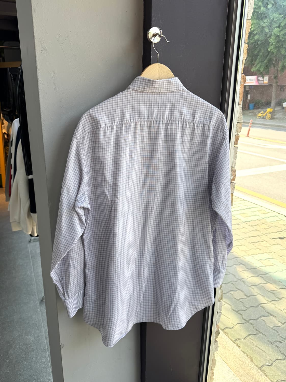 L/ 브리오니 체크 드레스 셔츠 상품이미지6