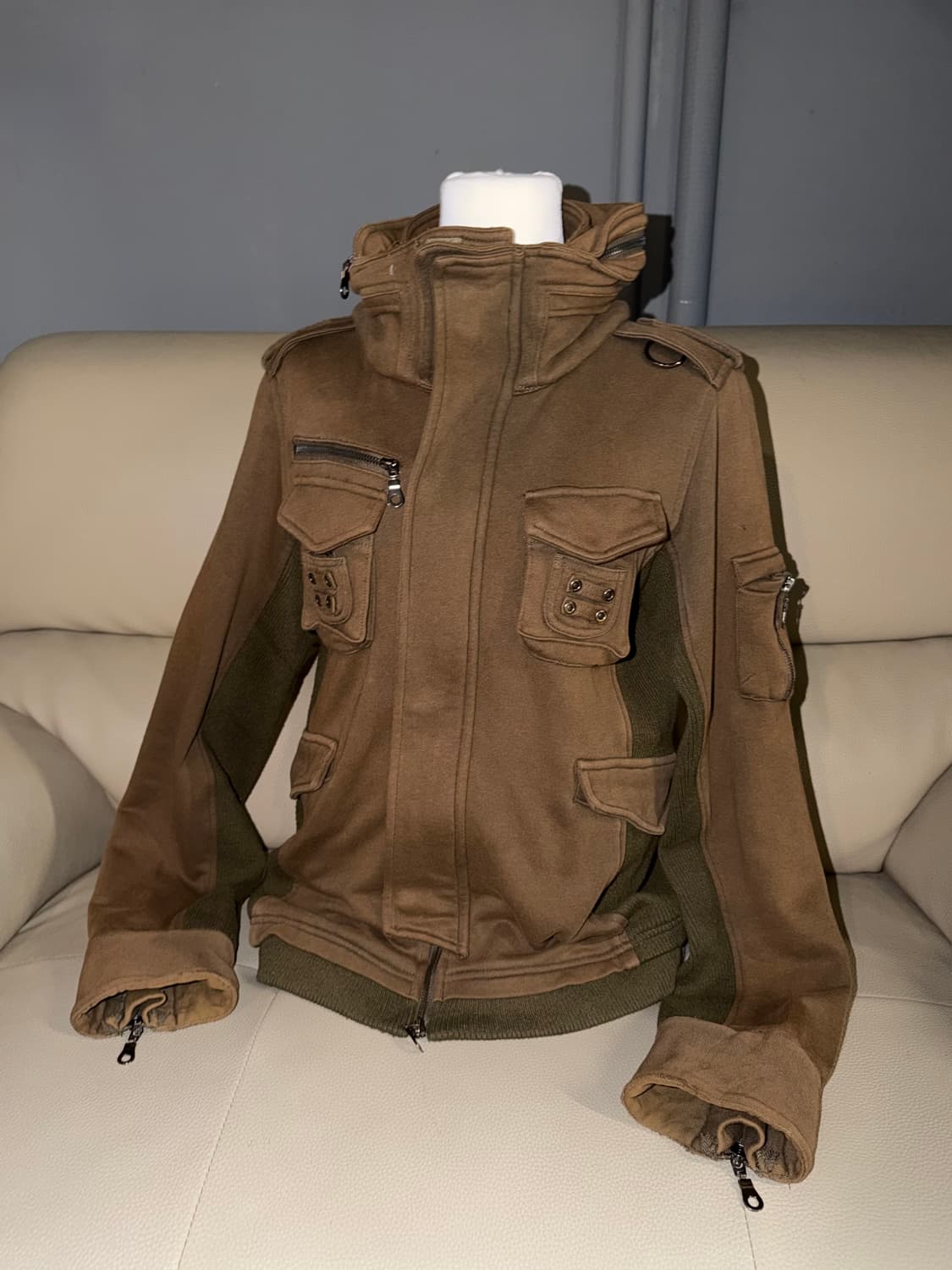 pocket detail ribbed bono jacket 상품이미지1