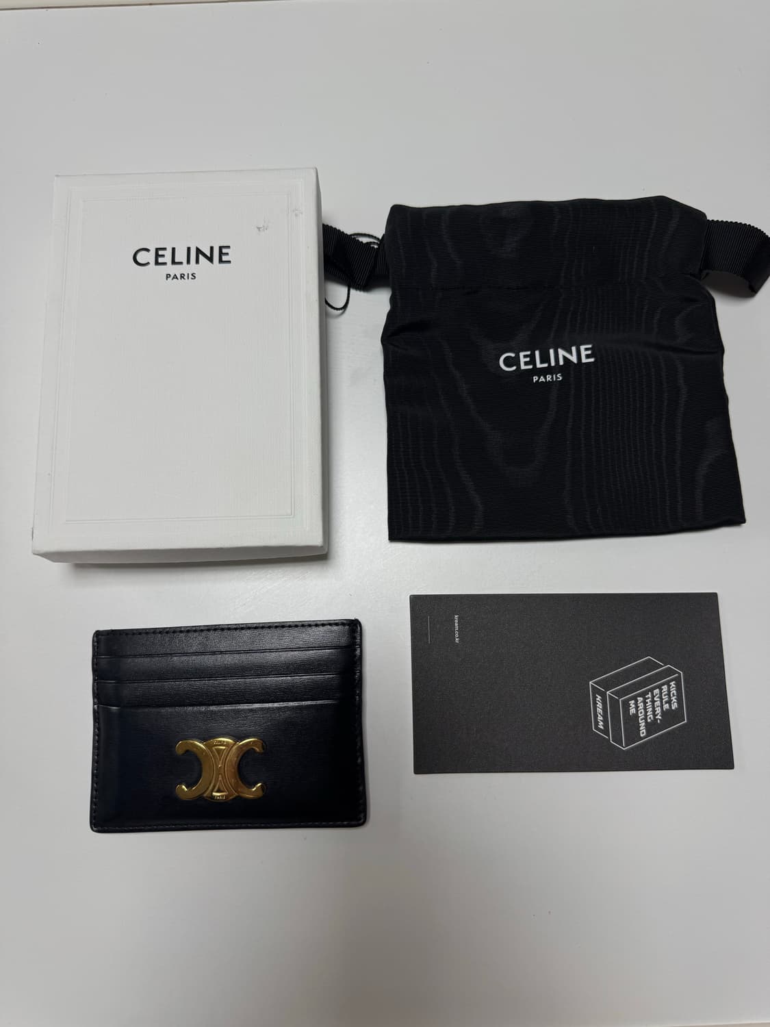 셀린느 트리옹프 카드지갑 블랙 상품이미지2