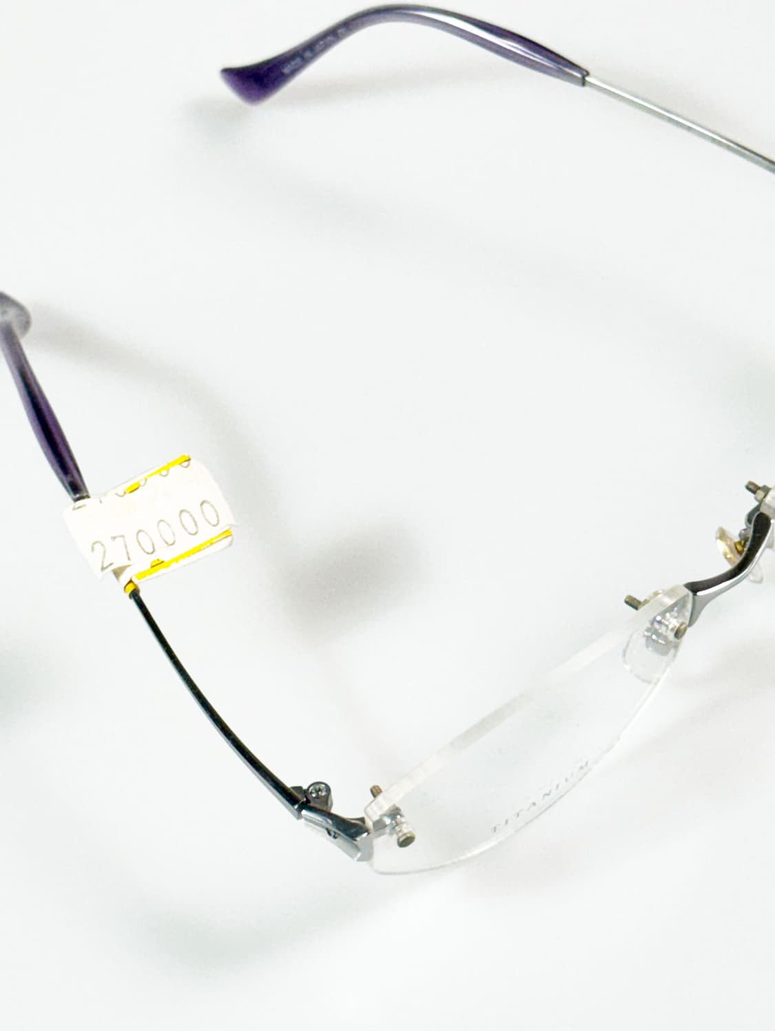 CHARLES JOURDAN 티타늄 무테 스퀘어 빈티지 안경 상품이미지6