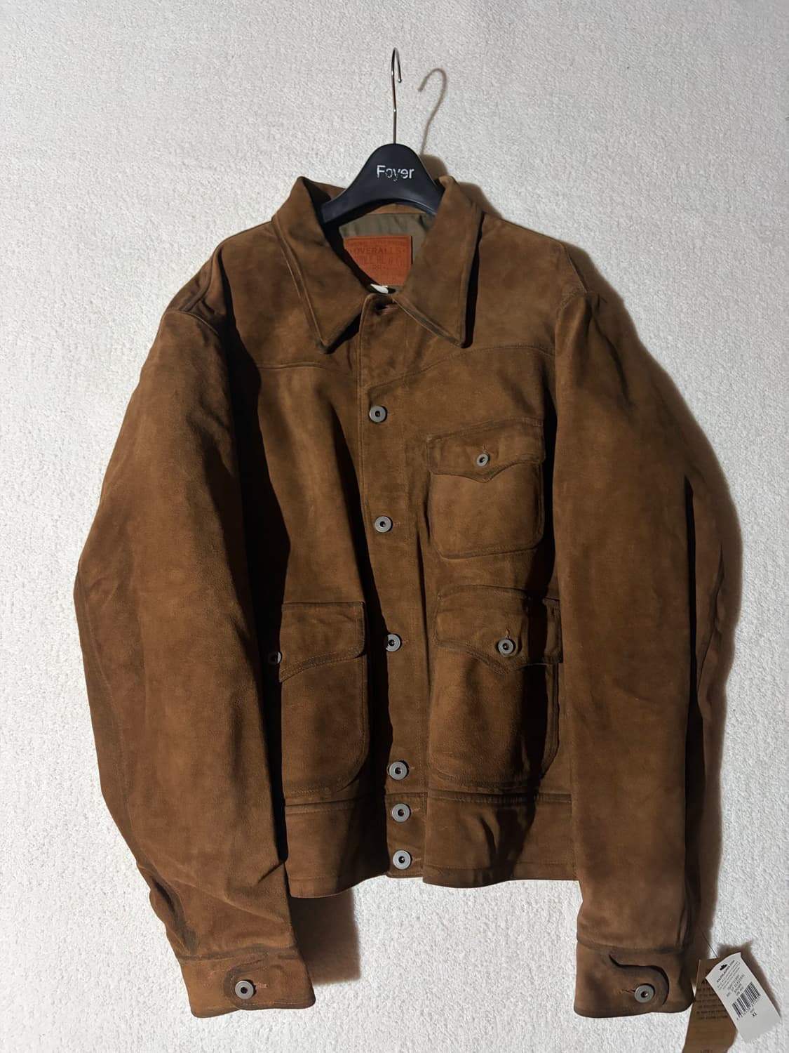 [새상품]더블알엘 러프아웃 스웨이드 자켓 브라운 상품이미지2