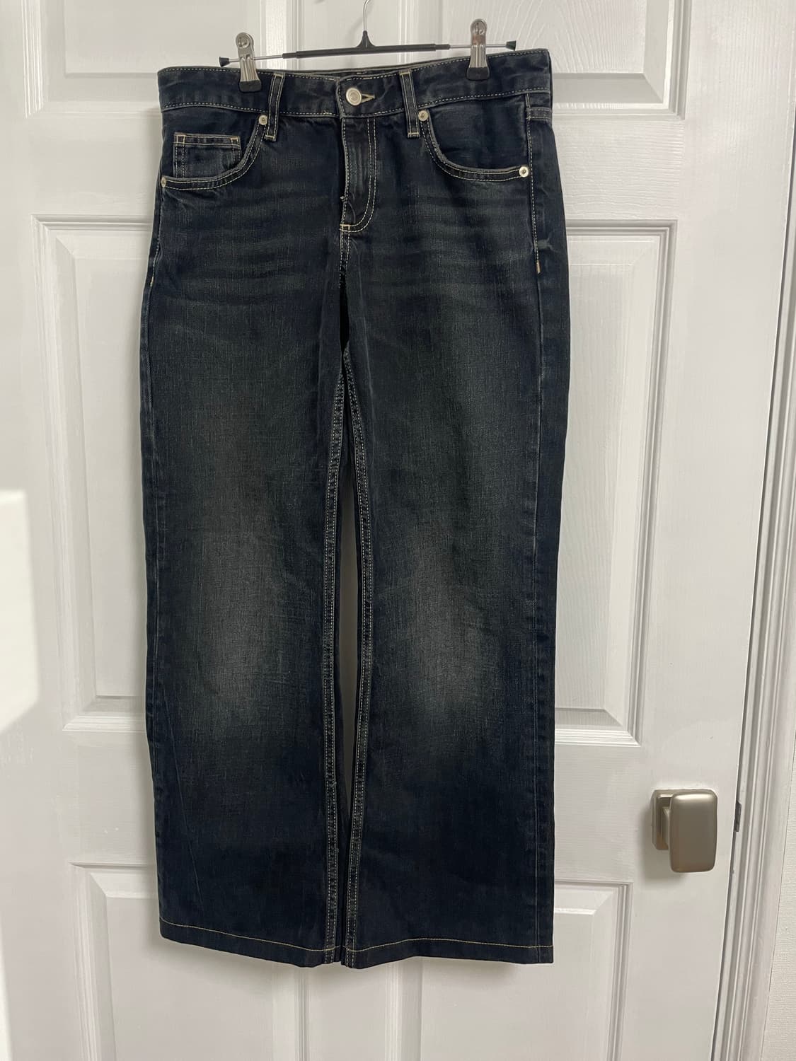 자라 일자핏 흑청 데님 상품이미지2