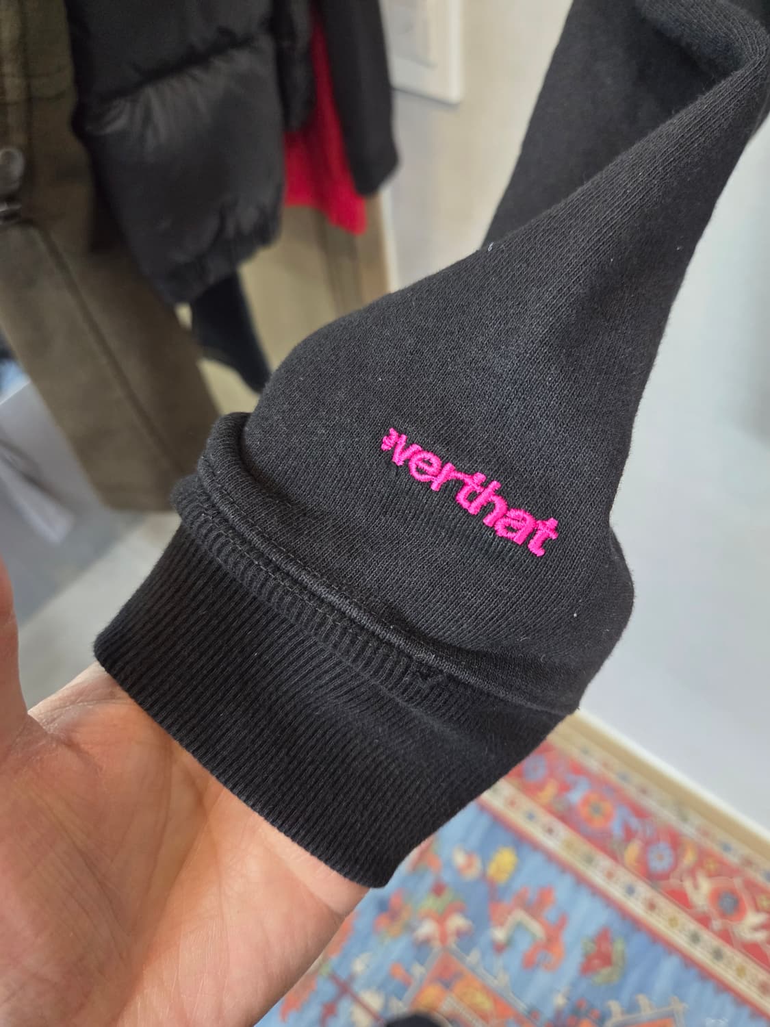 디스이즈네버댓 입체로고 사이드포켓 후드티 L 상품이미지3