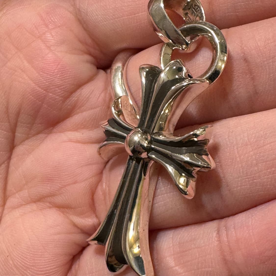 [완전새상품] 크롬하츠 크로스 위드 베일 팬던트 목걸이 상품이미지5