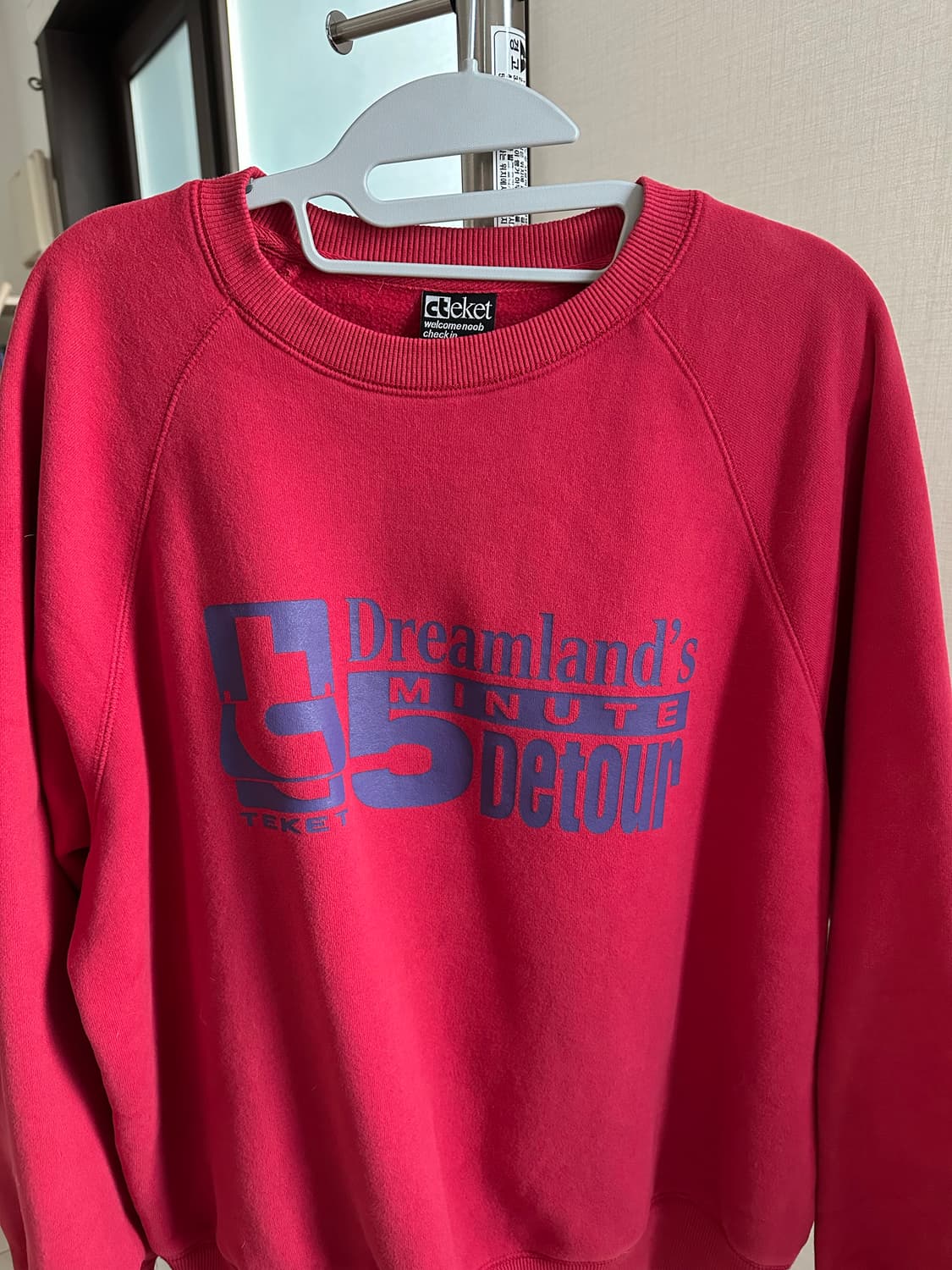 테켓 Minute Sweatshirt Red m사이즈 상품이미지6