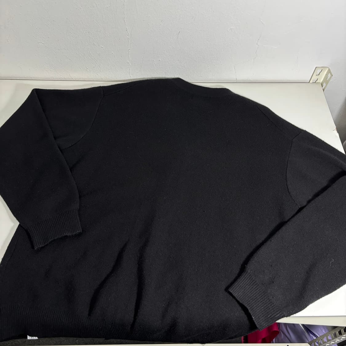 M 커버낫 블랙 캐시미어혼방 가디건 상품이미지3