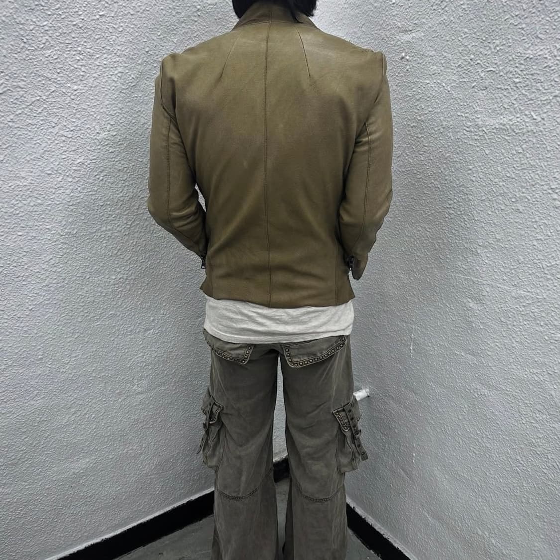 Buffalo bobs mud cutoff leather jacket 상품이미지3