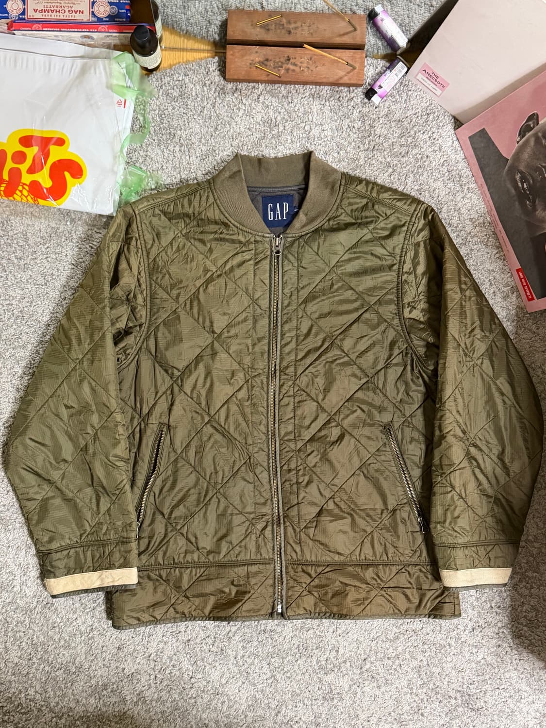 90s 올드 갭 퀼팅 라이너 자켓 상품이미지1